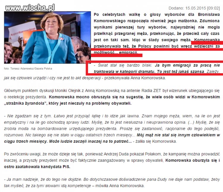 Faktycznie, cieszmy się z tego, że musimy zostawić
