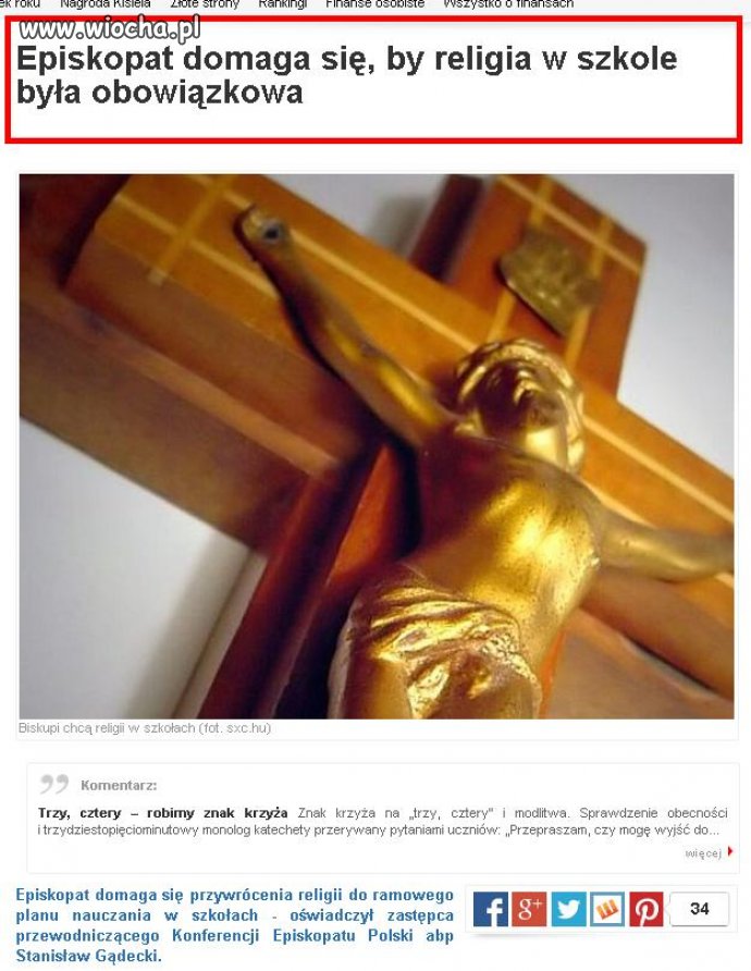 Teoretycznie jesteśmy świeckim państwem 