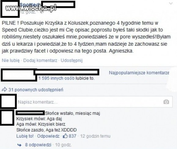 Poszukiwany Krzysiek 
