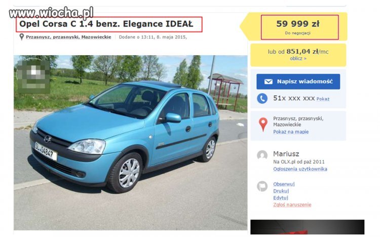Poniosło kogoś z ceną 