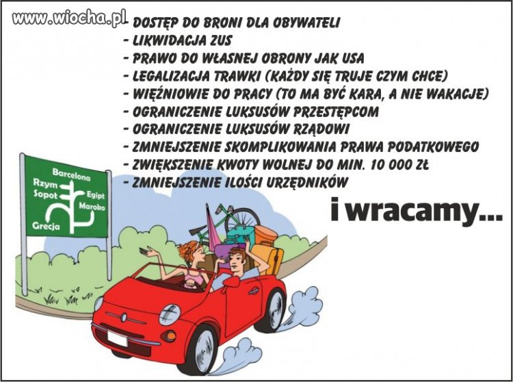 I wracamy...