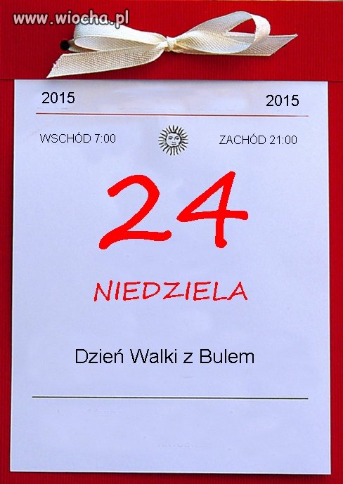 Kartka z kalendarza