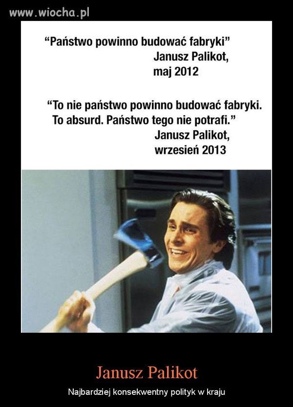 Stałość poglądów według palikota