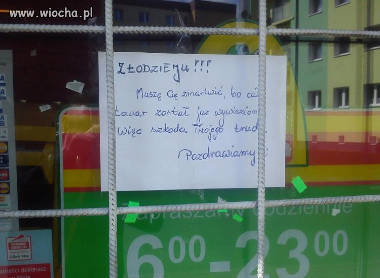 Złodzieju!!! Żabka Bogatynia