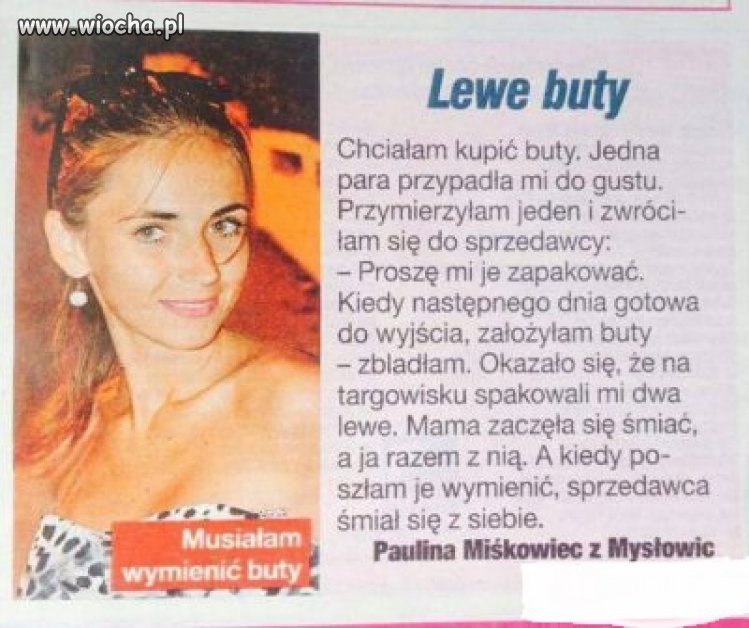 Dwie lewe nogi Pauliny.