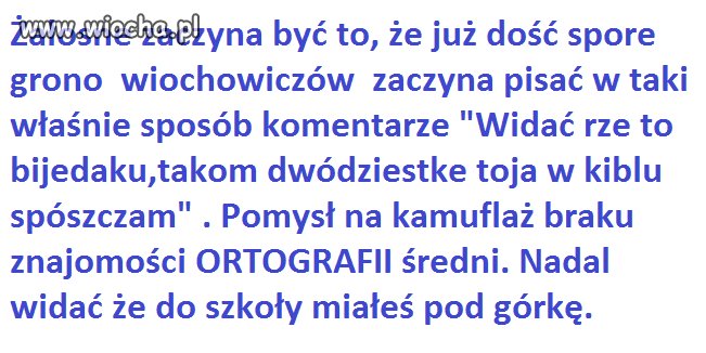 Udawanie że piszesz tak specjalnie...