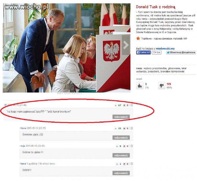Tuskolini wraz z rodzinką.
