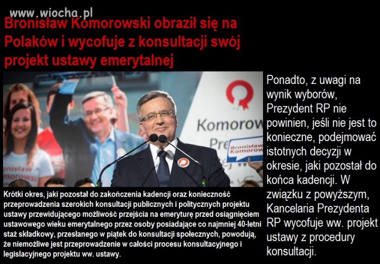 Gdyby była III tura, to na pewno by zdążył 