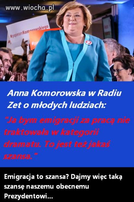 Emigracja to szansa, szansa na co?