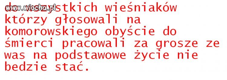 żal mi was 