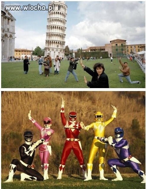 Krzywa Wieża w Pizie vs Power Rangers