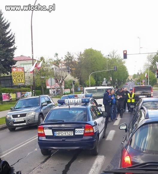 Zderzenie 3 radiowozów w Kraśniku