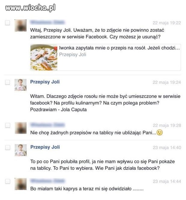 Kobieta na Facebooku
