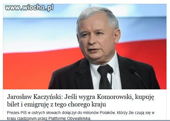 Wskazał kierunek...