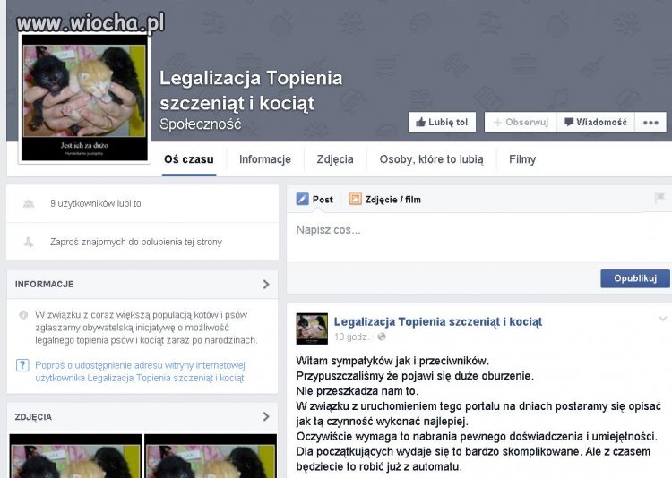 Nowa społeczność na facebooku 