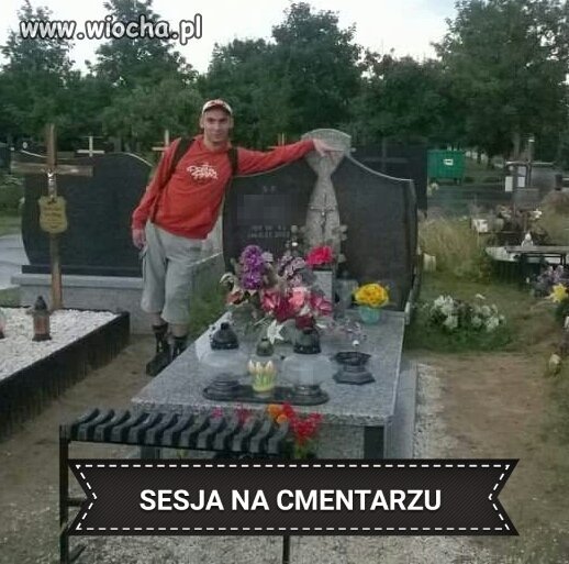 Sesja na cmentarzu