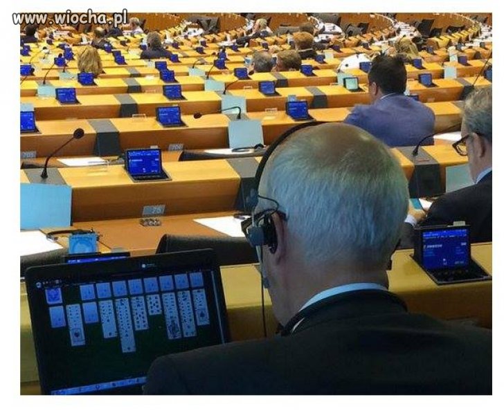 Ciężka praca w Parlamencie Europejskim. 