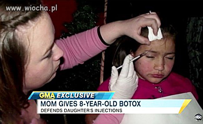 Botox dla 8-latki wstrzykiwany...
