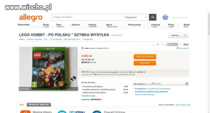 Najdroższa gra na Allegro 