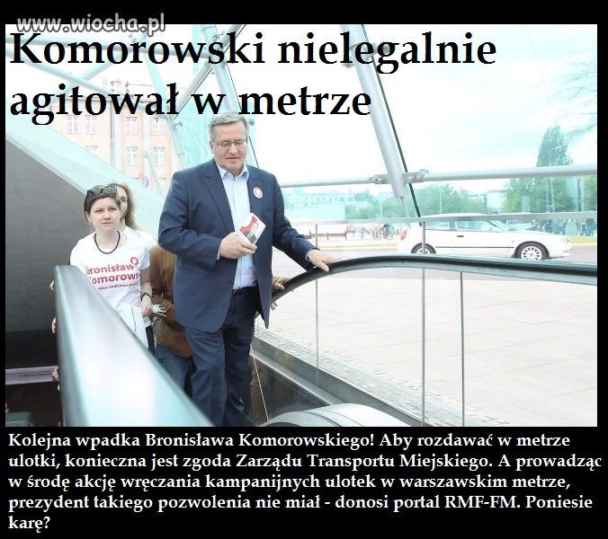 Bez zezwolenia rozdawał ulotki 