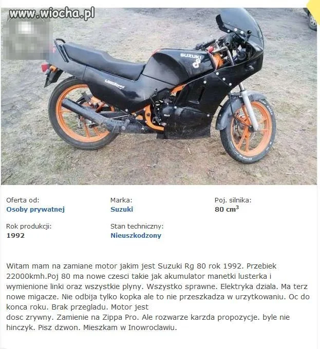 Ogłoszenie sprzedaży