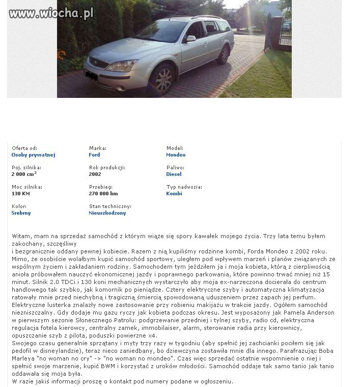 Nie powiem "Mondeo Fajne" 