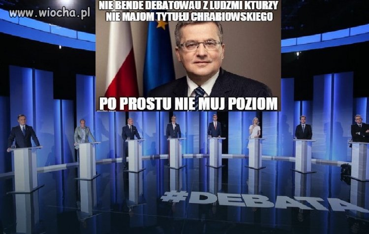 Debata prezydencka bez aktualnego prezydenta ...