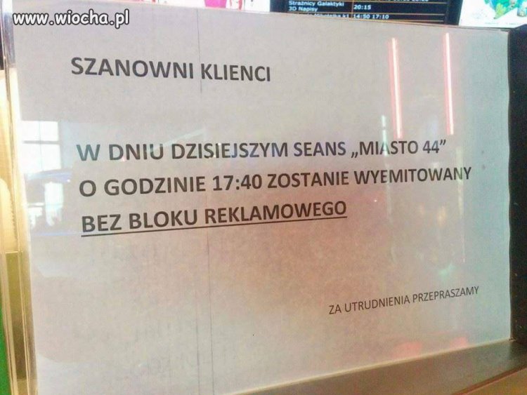 Brak reklam to utrudnienie? 