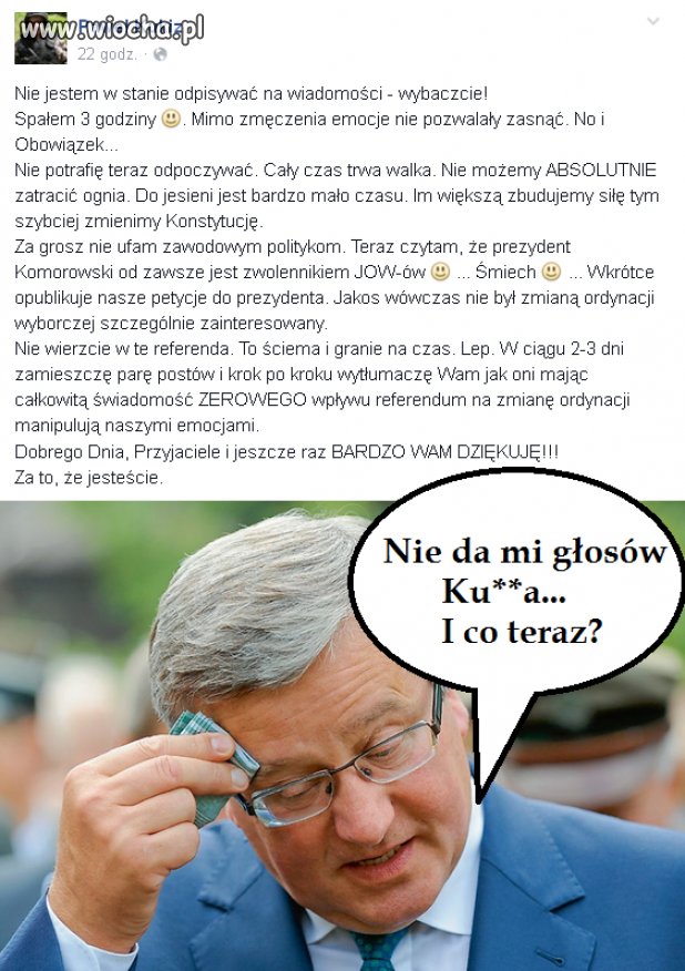 Wyśmiał "prezydenta"