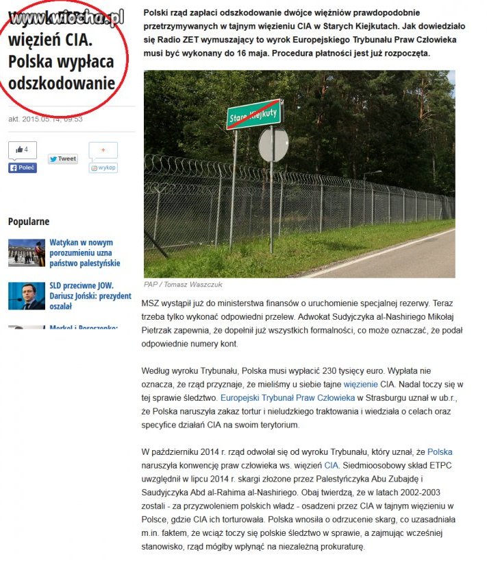 Nasz "NIE"rząd wypłaca odszkodowania saudyjczykom.