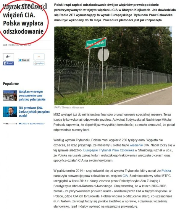 Nasz "NIE"rząd wypłaca odszkodowania saudyjczykom.
