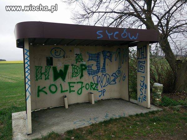 Co wam zrobił ten biedny przystanek?!