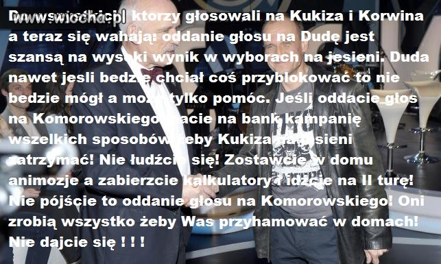 Ważne przesłanie