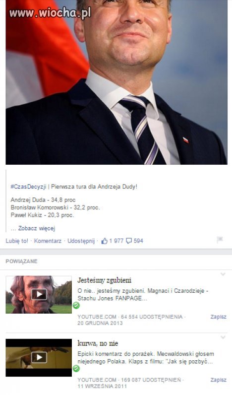 Pierwsza Tura Dla Andrzeja Dudy...