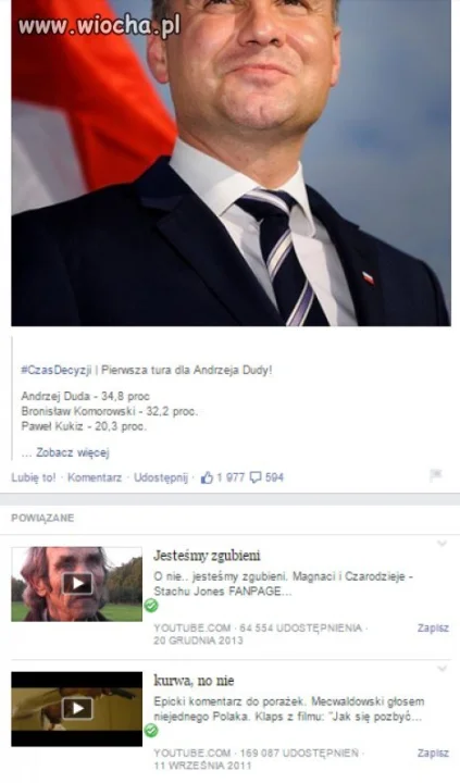 Pierwsza Tura Dla Andrzeja Dudy...