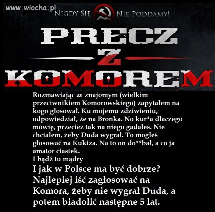 Jak to usłyszałem, ręce mi opadły  