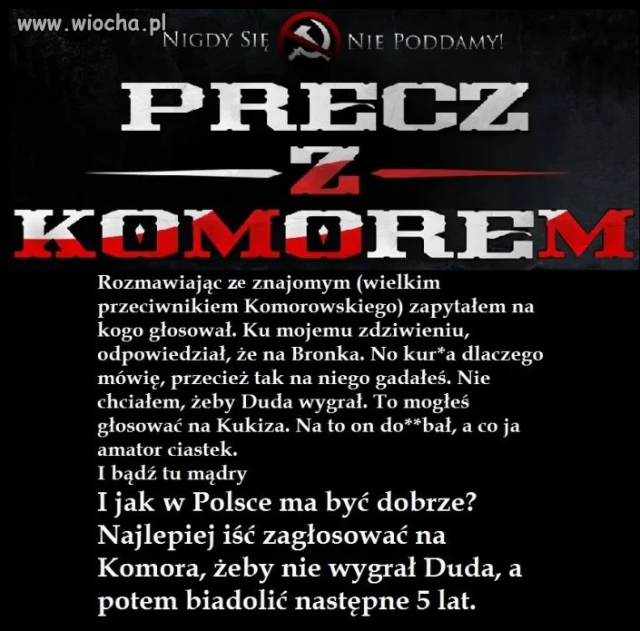 Jak to usłyszałem, ręce mi opadły  