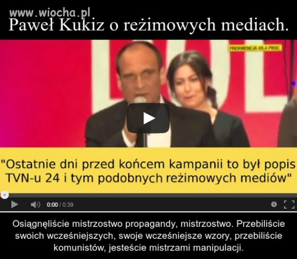 Kukiz o TVN-ie