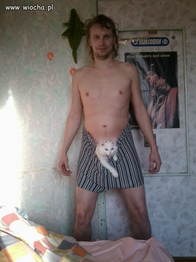 Kocur z kotkiem 