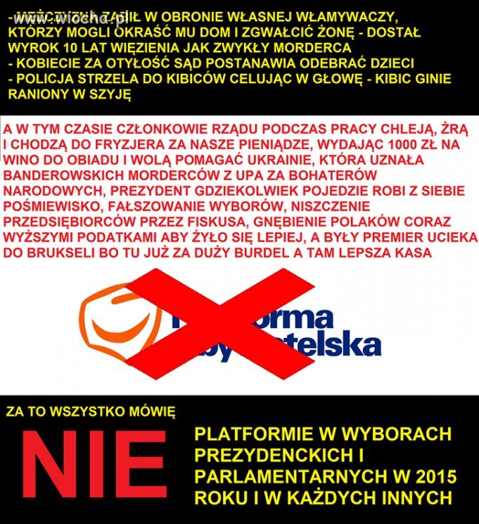 Mówimy zdecydowane NIE Platformie