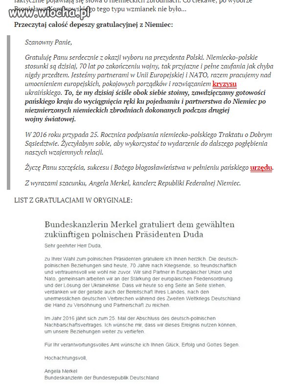Nawet Merkel zrozumiała, że ich plan poszedł w ...