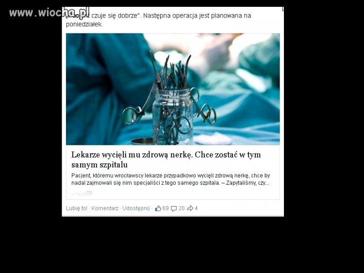 POLSKI SZPITAL...PACJENT CZUJE SIĘ DOBRZE