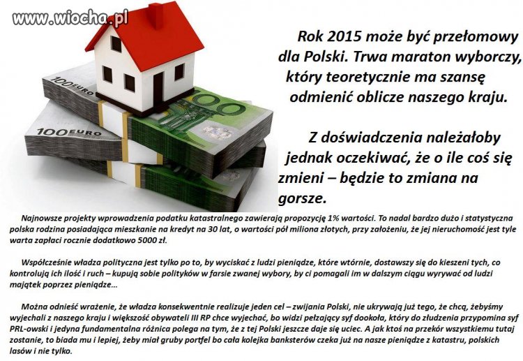 Nieunikniony podatek katastralny