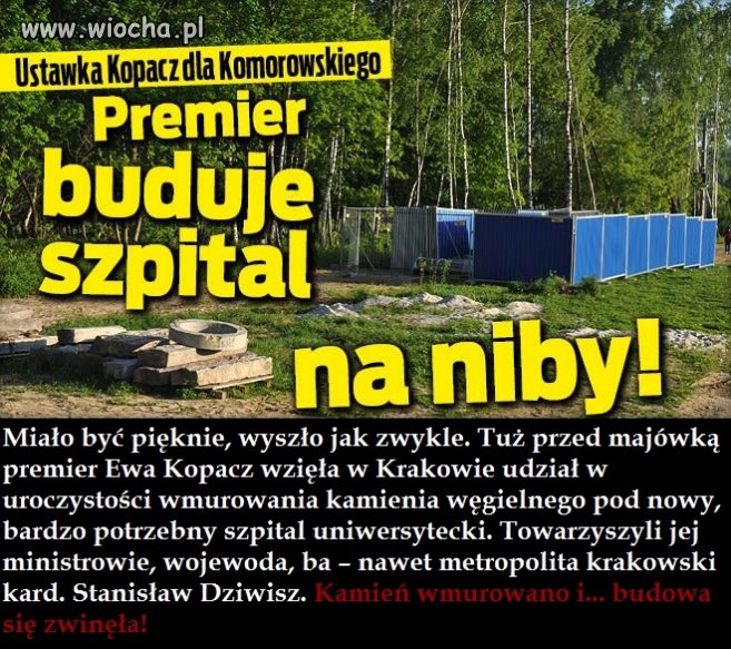Budowa "na niby"
