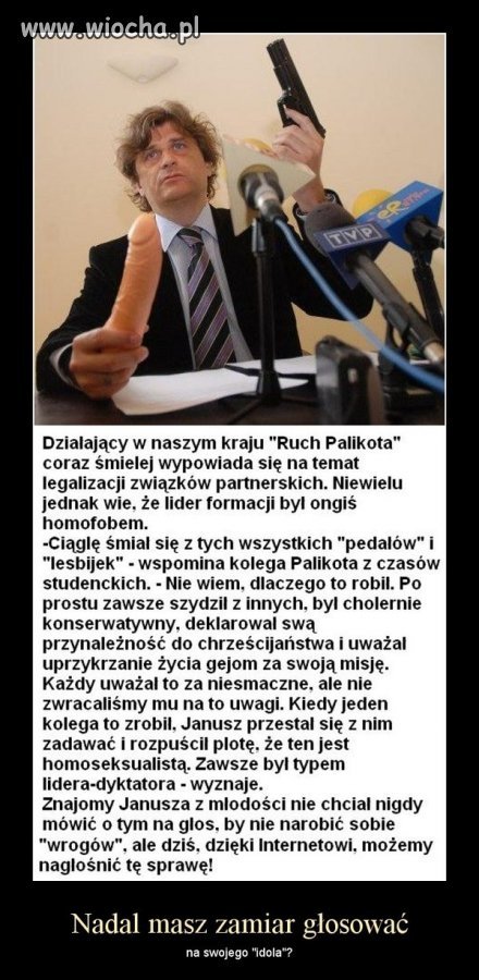 Nadal masz zamiar głosować na palikota?