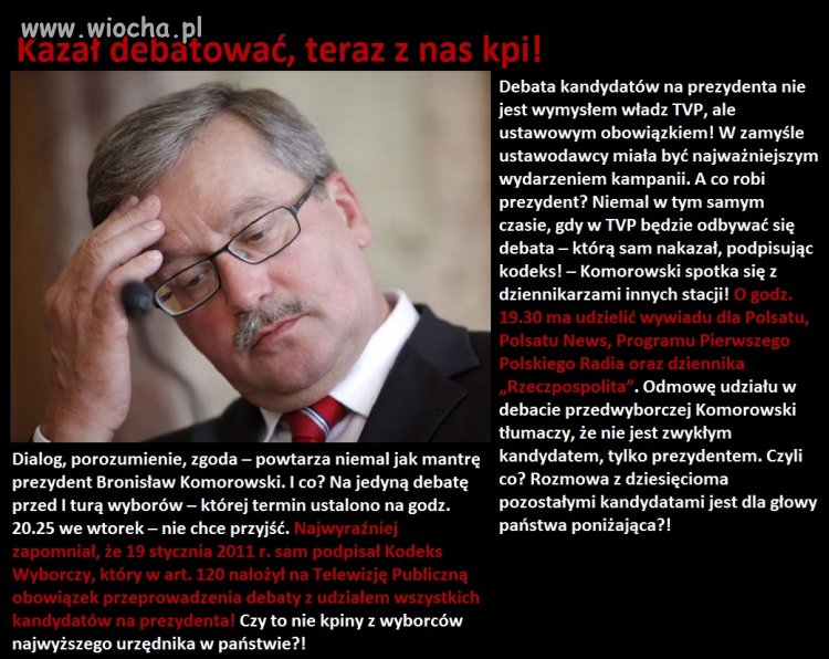 Może lepiej, że nie weźmie udziału 