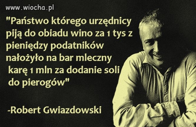 Nie za swoje, to piją 