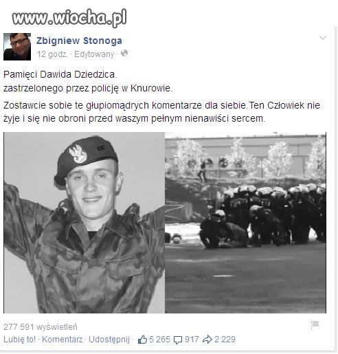 Panie Stonoga ja mam tylko jedno pytanie.