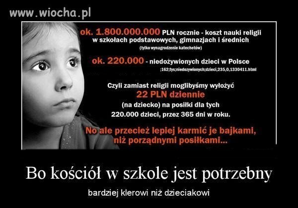 Zastanawiam się PO CO jest religia w szkołach?