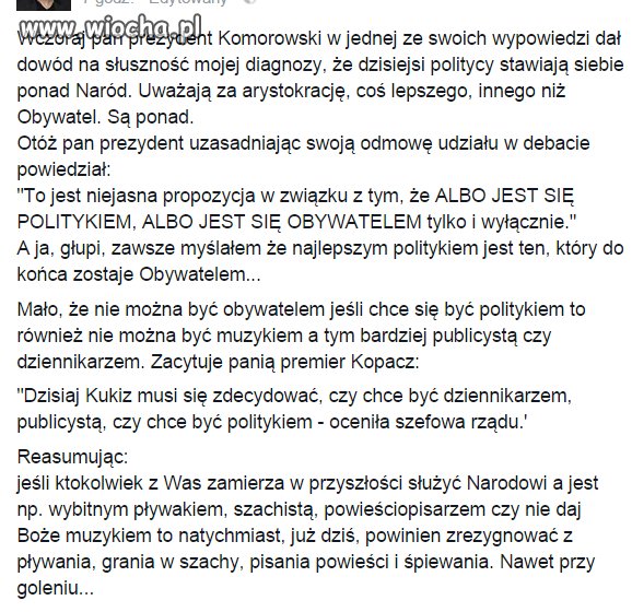 PelOwskie mądrości życiowe.